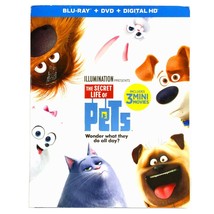 The Secret Life of Pets (Blu-ray/DVD, 2015, Widescreen) Like New w/ Slip ! - £6.70 GBP