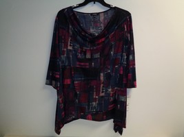 Elementz Size 2X Ranie Knit Shirt Top Cowl Neck Blouse New Womens Clothing - £38.76 GBP
