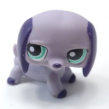 Littlest Pet Shop 2006 Dachshund Purple Dog Figure Toy LPS - £6.35 GBP