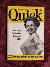 QUICK Pocket magazine October 23 1950 RUTH ROMAN Election Preview - £12.98 GBP