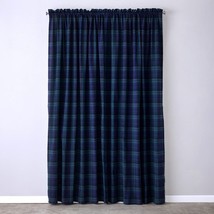 SKL Home Hearthside Plaid Window Curtain Panel, 54X54, Green/Navy - $24.40