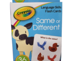 Bendon Crayola Flash Cards - 36 Cards - New  - Same or Different - $6.99