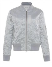 Chrldr leni-sleeve pocket bomber jacket in LIMESTONE - $162.00