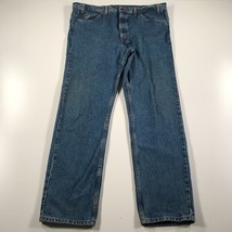 Vintage Levi&#39;s Jeans Mens 38x32 550 Blue Denim Light Wear Pockets Straight Leg - £15.48 GBP