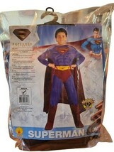 SUPERMAN RETURNS DC Muscle Chest Boys Costume Rubies (Medium) 8-10  - $14.70