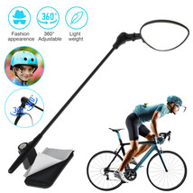 MTB Bicycle Helmet Riding Rearview Mirror 360 Adjustable Bike Cycling Rear View - £13.66 GBP