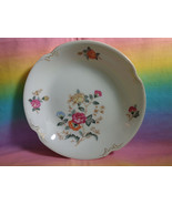 Charm Crest Fine China Mayfair Pattern Floral Soup Bowl 7 3/4&quot; Gold Trim... - £7.35 GBP