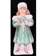 Victorian Trade Card Double Doll Jump Rope Clarks ONT Cotton Stand Up Ne... - $19.99