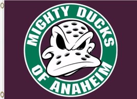 Anaheim Ducks Sport Flag 3X5Ft Polyester Digital Print Banner USA - £12.56 GBP