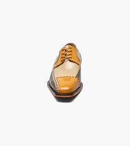 Stacy Adams Plaza Modified Cap Toe Oxford Shoes Leather Olive Multi 25608-302 image 6