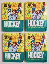 1990-91 OPC O-Pee-Chee Hockey Lot of 4 (Four) Sealed Unopened Packs Gretzky -* - £15.24 GBP