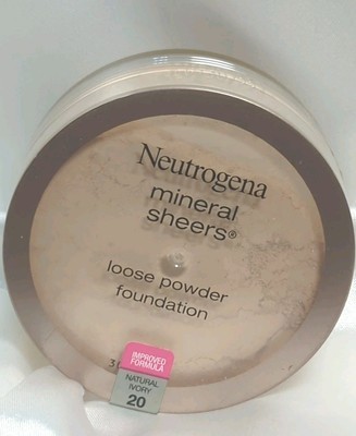 Neutrogena Mineral Sheers Loose Powder Foundation Natural Ivory #20  - $12.99