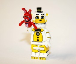 Building Block Golden Funtime Freddy Five Nights at Freddy&#39;s Video Game Minifigu - £5.51 GBP