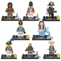 8PCS/Set Pirates Of the Caribbean Building Doll Mini Lego Toy GiftBirthday Gift  - £14.93 GBP