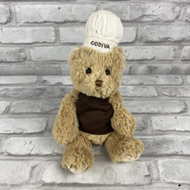 Gund Godiva Chocolate Teddy Bear Plush Chefs Hat Brown Apron 8 Inches - £10.90 GBP