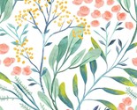 Haokhome 93029 Watercolor Forest Floral Peel And Stick Wallpaper Removable - $33.96