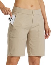 Willit Women&#39;S Golf Hiking Shorts 9&quot; Quick Dry Athletic Long Summer Shorts - £32.77 GBP