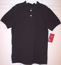NWT Izod Boy&#39;s SS Black Polo Shirt, 5 - £7.21 GBP