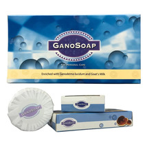 Gano Excel Soap Original Enrich Ganoderma &amp; Goat Milk 1 Box (2 Bar Per Box) - £39.82 GBP