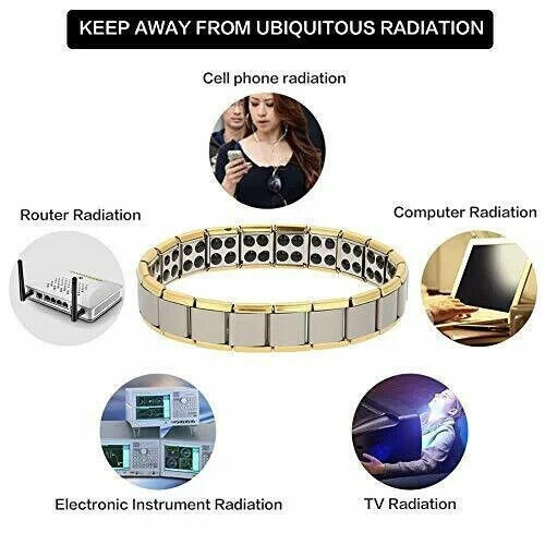 MENS Magnetic Therapy Bracelet 4 Elements Balance Energy Arthritis Pain ... - $19.26