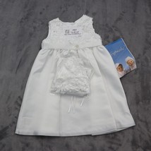 Keepsake Dress Baby 6 to 9 mo White Floral Lace Sleeveless Girl Christening Wear - £20.62 GBP