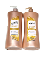 Suave Ceramide Infusion Age Brilliance Quenchlock Shampoo Conditioner Se... - $485.59 MXN