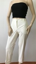 NEW DOLCE &amp; GABANNA Ivory White Cropped Pants (Size 46) - £235.86 GBP