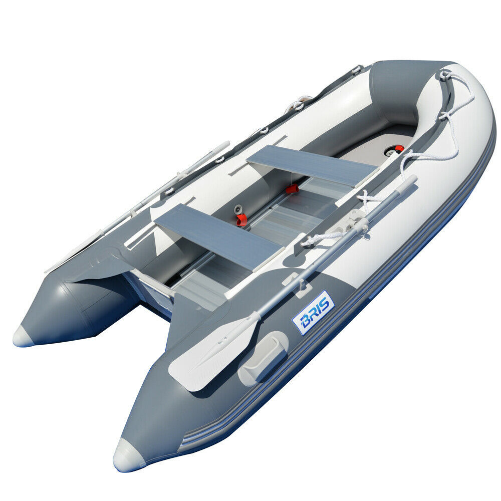 BRIS 9.8 ft Inflatable Boat Dinghy 4 Person Pontoon Boat Tender