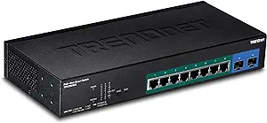 TRENDnet 10-Port Gigabit Web Smart PoE+ Switch, TPE-082WS, 8 X Gigabit P... - $268.99