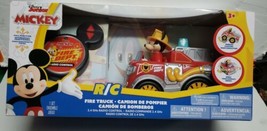 Disney Junior Radio Control Fire Truck Mickey Mouse RC Car 2.4 GHz Wheelie Spins - £22.74 GBP