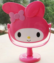 My Melody Stand-Up / Table Cosmetic Mirror - Rotating - *DARK PINK* - £14.25 GBP