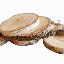 Wooden Discs Set of 50 2.8-3.15&quot; Baltic Birch Wood Slices Wedding Decor Wood Dec - £43.07 GBP