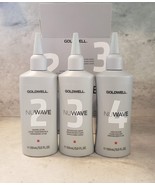 Goldwell Nuwave 2 3 4  Kit Shaping Lotion Replenishing Serum Lock-In Flu... - $22.63