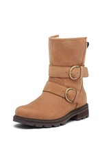 Sorel Women&#39;s Lennox Moto Cozy Boot Rain Waterproof Velvet Tan Sz 6, New! - £71.21 GBP