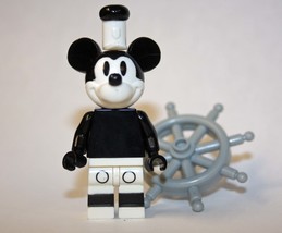 USA Minifigure Toy Mickey Mouse Steamboat Willie Disney Cartoon Collection - £5.32 GBP