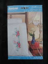 Nip Janlynn Pair God Is Love Stamped Cross Stitch Pillowcases - 20&quot; X 30&quot; Ea. - $9.90