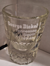 George Dickel Shot Glass Tennessee Sipping Whiskey 1 2 3 Sips Measuremen... - £8.29 GBP