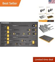 17 Piece 1/4", 3/8", 1/2" Impact Drive Tool Accessories Set with EVA Foa... - $249.61
