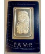 1 oz Silver Pamp Suisse Lady Fortuna Minted Bar (Assay Card) - £38.86 GBP