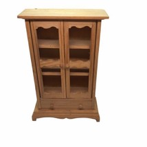 Vintage Wood Doll China Cabinet Cupboard Hutch Open Front unfinished - £15.65 GBP
