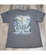 VTG Lost Creek Outfitters Wolf Wolves Gray Nature T-Shirt Mens Size L - €16,92 EUR