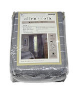 Allen Roth Room Darkening Nora Rod Pocket Back Tab Panel Gray 50x84in - €24,22 EUR
