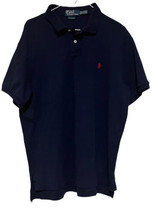 Polo By Ralph Lauren Short Sleeve Shirt Size XL Custom Fit Dark Blue 100... - $47.02