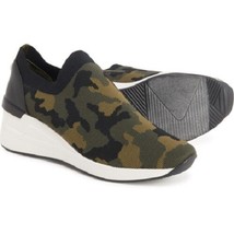 Steve Madden MYKALA Wedge Sneaker camo Knit Slip-on sz 8.5 NEW - $88.11