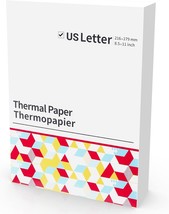 Odaro Thermal Printer Paper 8.5 X 11 Us Letter Size Paper, Multipurpose Office - £19.77 GBP