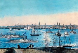 New York Harbor View 20 x 30 Poster - $25.98