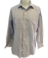 Brooks Brothers White, Lavender Checked  Shirt Size 17/34 Non Iron - $38.69 CAD
