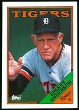 1988 Topps #14 Sparky Anderson Manager Detroit Tigers Team Checklist - £1.17 GBP