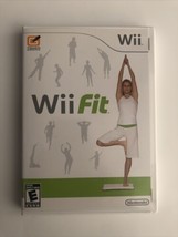 Nintendo Wii Fit Exercise Fitness Workout Cardio Yoga Video Game &amp; Manual Case - £9.50 GBP