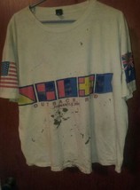 Vintage Outback Red Mens Tshirt 100% Cotton Flags Fremantle 1987 America... - $24.99